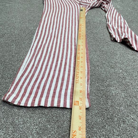 Old Navy womens striped pullon pants sz medium linen blend beachy light weight - Picture 5 of 12